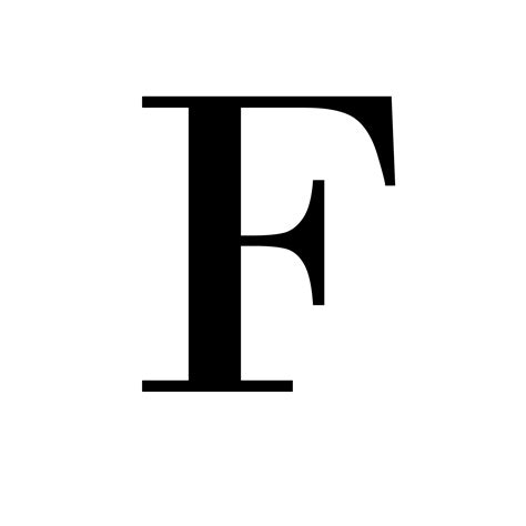 letter F PNG transparent image download, size: 1500x1500px