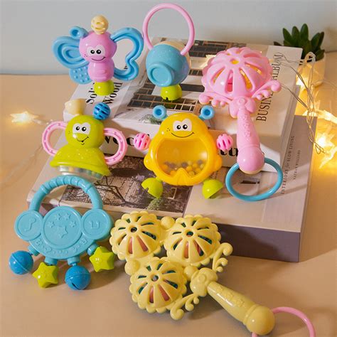 Brinquedo Para Recem Nascido - Brinquedo de Chocalho para Bebê Recém-Nascido 0-1 Ano 2 Bebê 3 ...