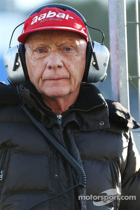 Niki Lauda, Mercedes Non-Executive Chairman at February Jerez testing