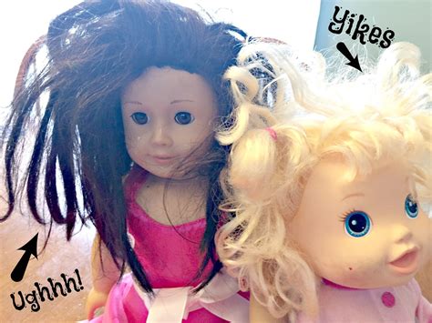 how to smooth doll hair