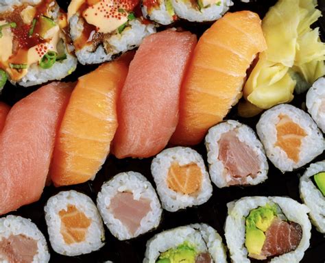 popular delicious kinds  sushi rolls   sushi
