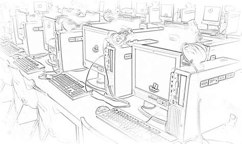 computer lab clipart black and white 10 free Cliparts | Download images on Clipground 2024