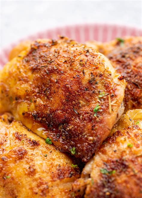 Crispy Oven-Baked Chicken Thighs | Gimme Delicious