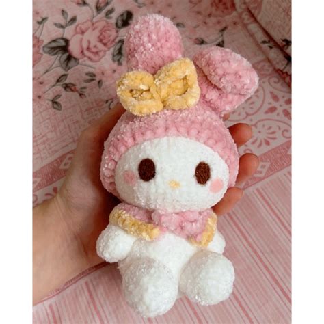 Pelucia My Melody - Amigurumi pelúcia My melody M em crochê | Shopee Brasil