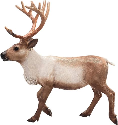 Amazon.com: MOJO Reindeer Realistic International Wildlife Toy Replica hand painted figurine ...