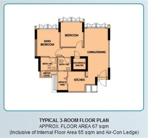 bto flats floor plan  room bto flat
