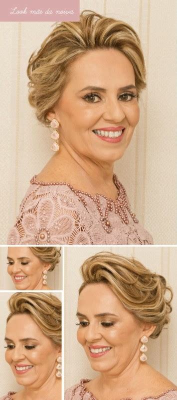 Cabelos Médios Penteados Mãe Da Noiva Fotos - 70 penteados mãe da noiva lindíssimos!