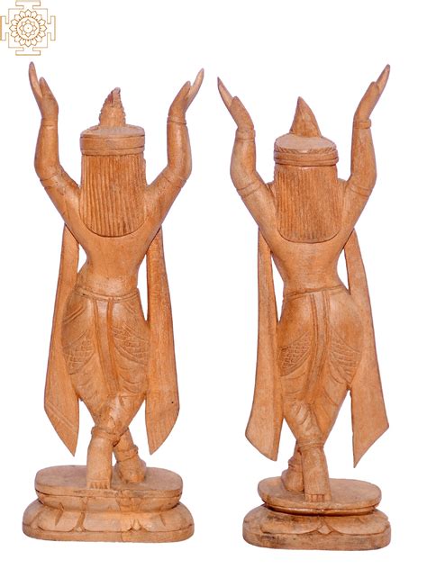 8" The Hindu Deities - Gaura and Nitai | Exotic India Art