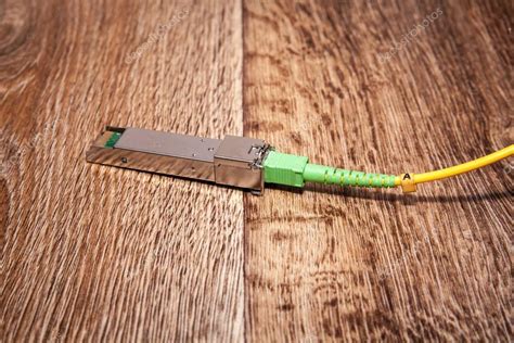Optical gigabit SFP module for network — Stock Photo © Olvius #140363918