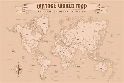 Vintage World Map - DesignerCandies