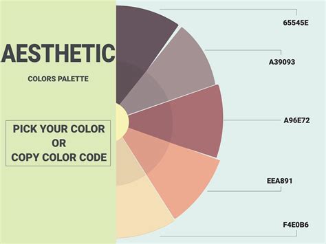 Aesthetic color palette 15601592 Vector Art at Vecteezy