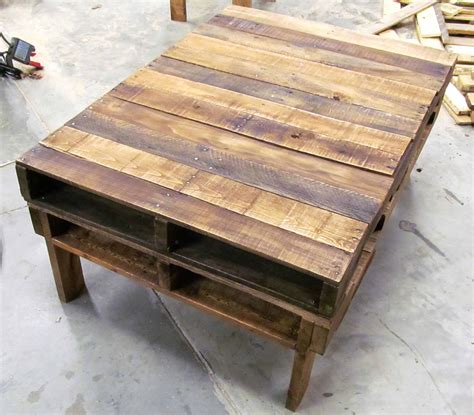 Two-pallet Rustic Pallet Coffee Table • 1001 Pallets