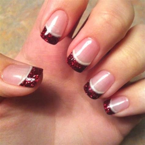 Френч с красным лаком: фото маникюра с дизайном - Modnail.ru - Красивый ...