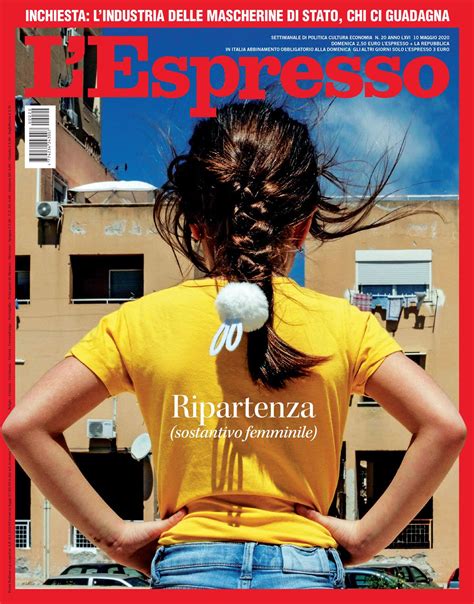 Ripartenza (sostantivo femminile) | Copertina, Espresso