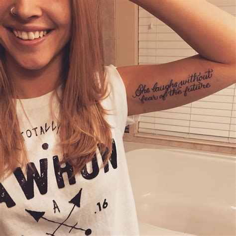 Proverbs 31:25. Script tattoo. | Tattoos, Cute shoulder tattoos, Tattoo ...