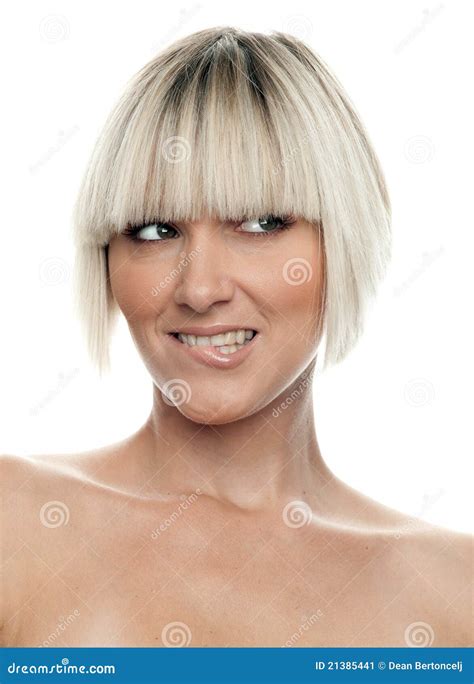 Woman making expression stock image. Image of expression - 21385441