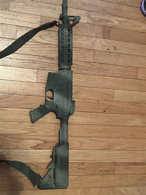 I painted my m4 : r/airsoft