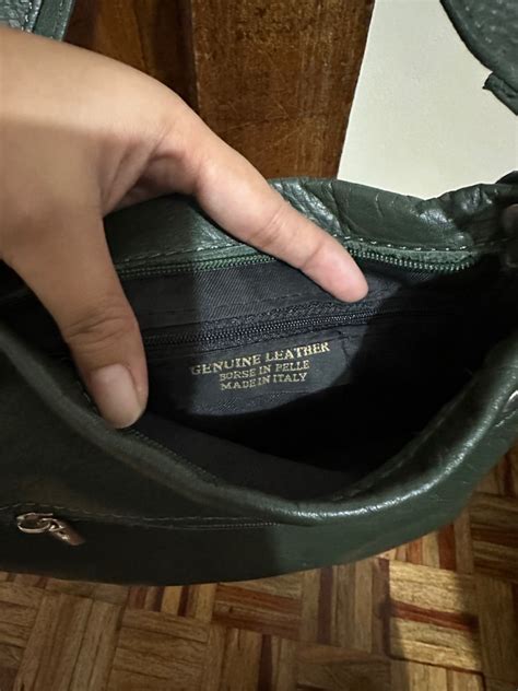 Borse in Pelle (brand) Made in italy Genuine Leather sling bag with ...