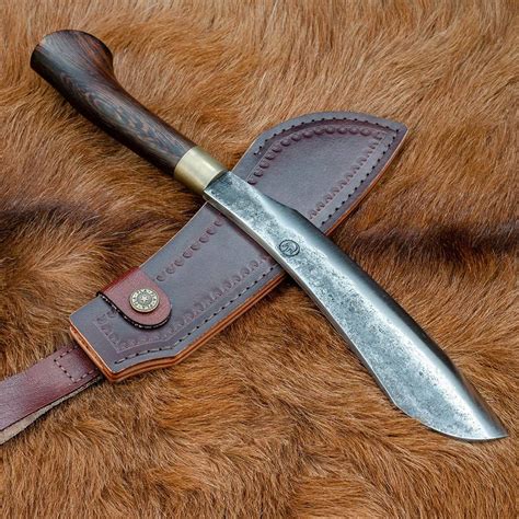 rosewood handmade bushcraft knife  mm lkhkk leeknives