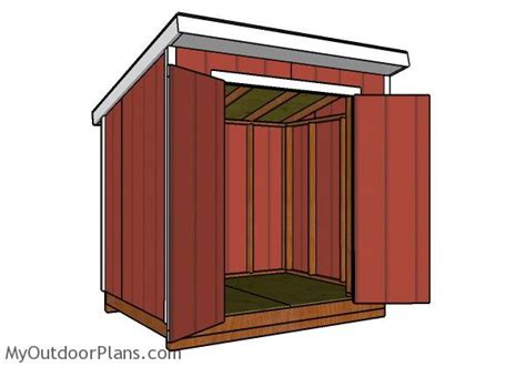 6x8 Lean to Shed Plans | PDF Download | MyOutdoorPlans