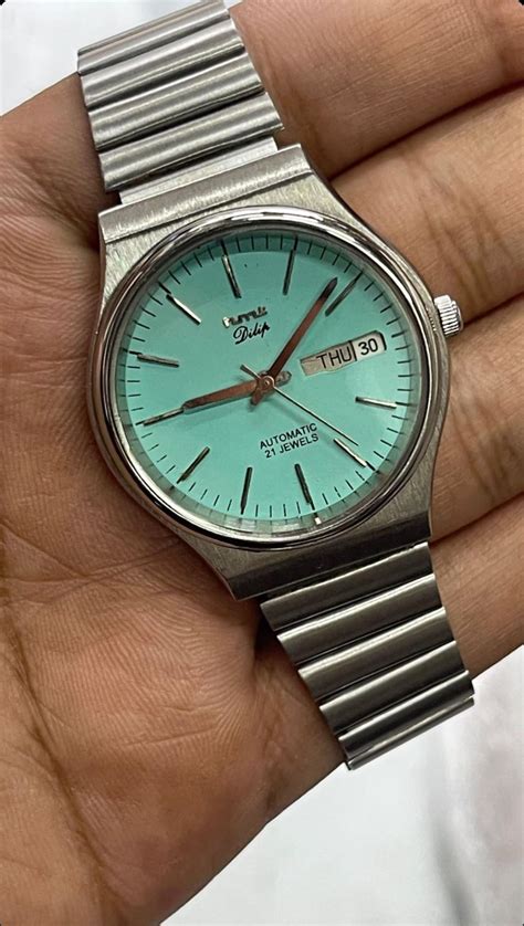 My HMT Dilip - “Tiffany Blue” 😁 : r/hmtwatches