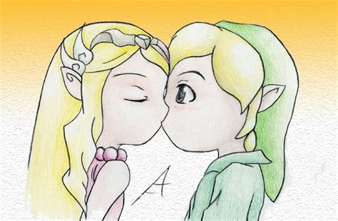 Kiss Link and Zelda « Legend of Zelda Fanart