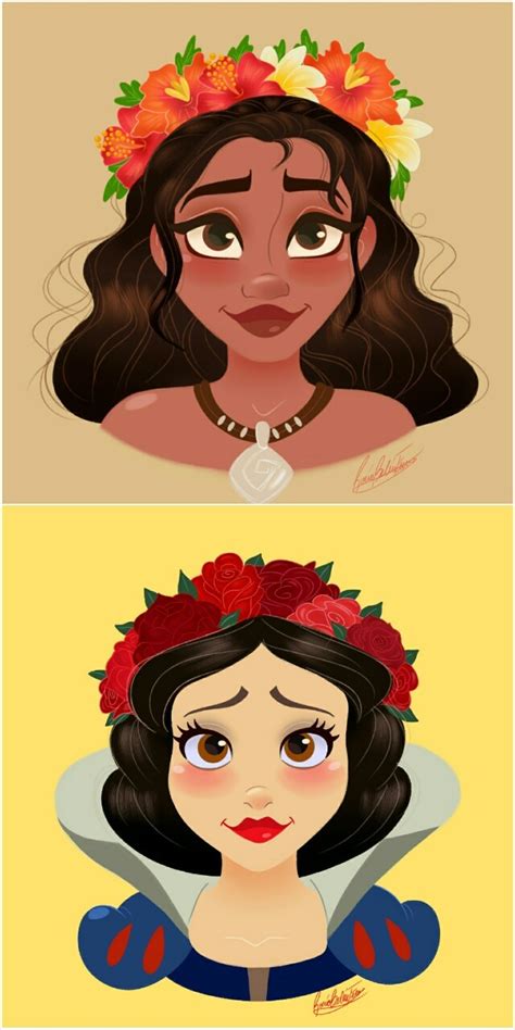 🌸Rocío's Art🌸 — Disney Princesses wearing Flower Crowns series!...