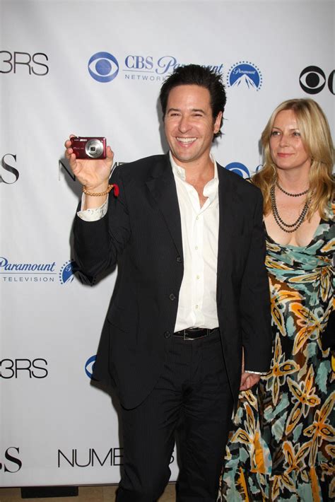 Rob Morrow wife arriving at the Numb3rs 100th Episode Party at the