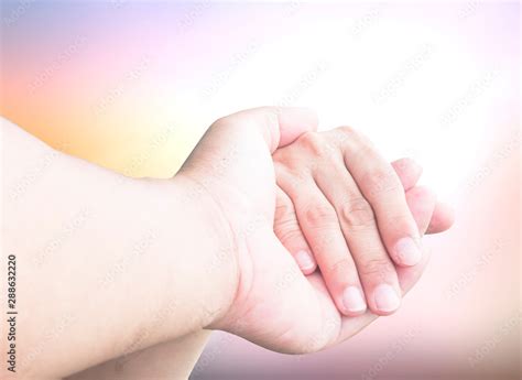 International day for tolerance concept: Man and woman holding hands ...