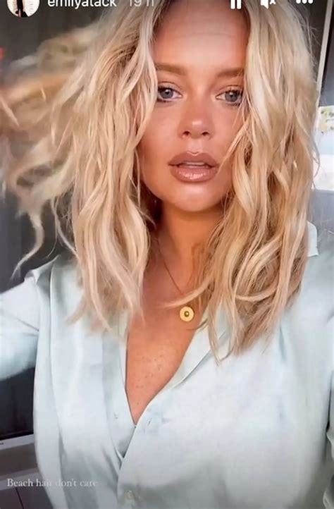 TV star Emily Atack sizzles as she slips into shirt with deep plunging