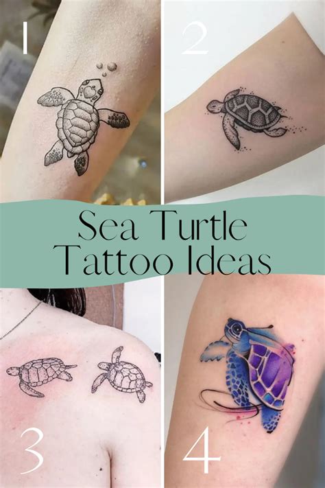 Simple Sea Turtle Tattoo