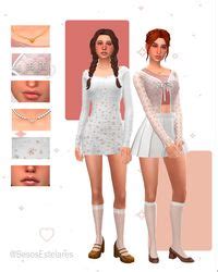 Sims 4 Coquette Clothes CC | sims 4, sims, sims 4 clothing