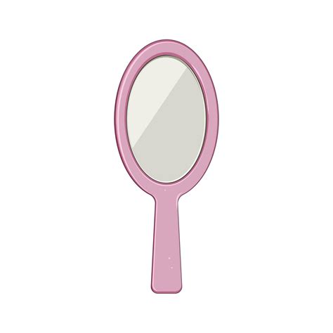 reflection hand mirror cartoon vector illustration 26114113 Vector Art ...