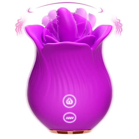Amazon.com: Female Clitoris Rose Vibrator, 2 in 1 Licking Vibrating