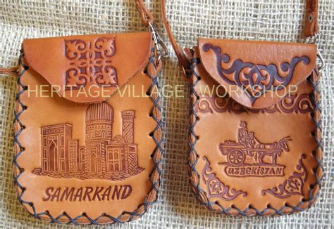 Handmade leather case with Uzbekistan local symbol . #uzbekistan , # ...
