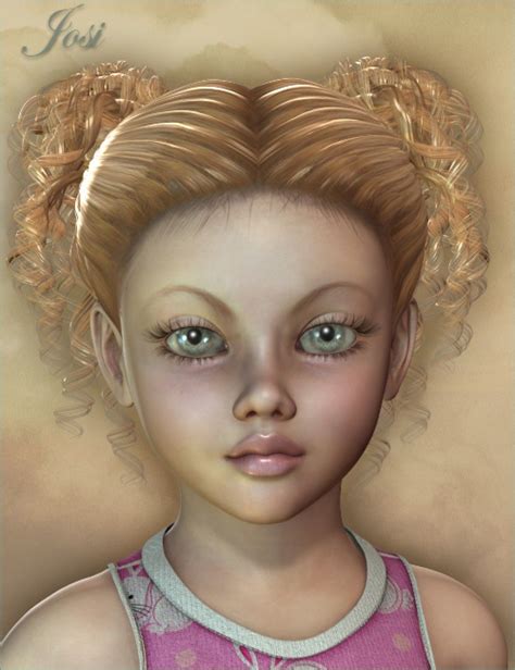 Josi for Kids 4 in People and Wearables, 3D Models by Daz 3D Nose Ring ...