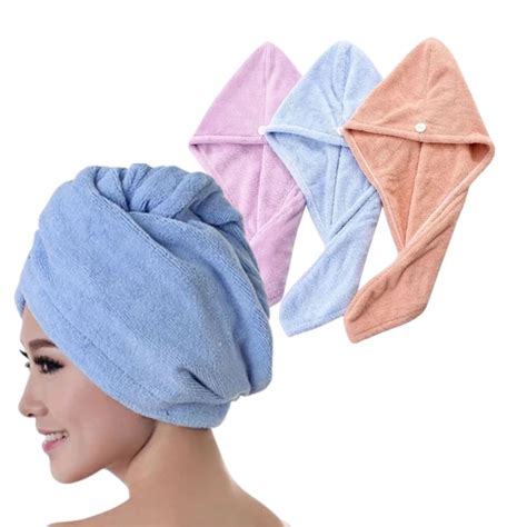 Toalha De Cabelo Microfibra - A melhor oferta de: Toalha de Cabeça Secar Cabelo em Microfibra Beleza ...