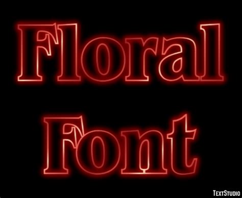 Floral Font Text Effect and Logo Design Font