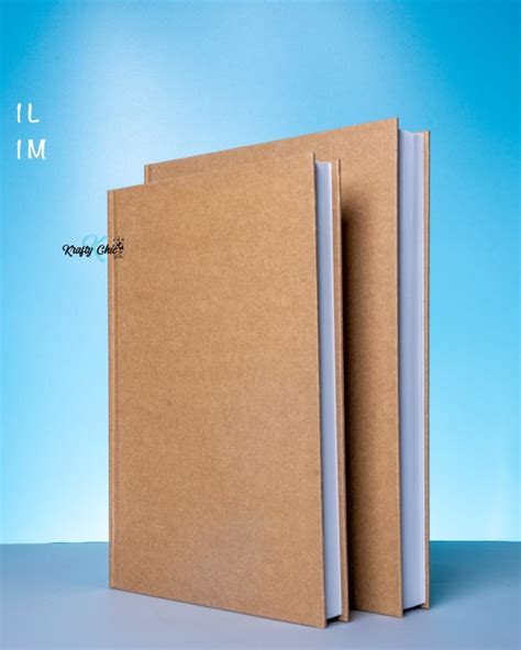 Medium and Large Sketchbook Blank Pages Notebook Kraft Hard - Etsy