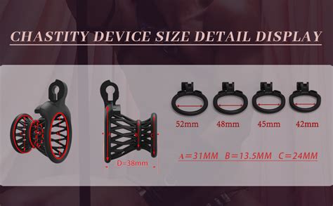 amazoncom crysore negative chastity cage sex toy male set