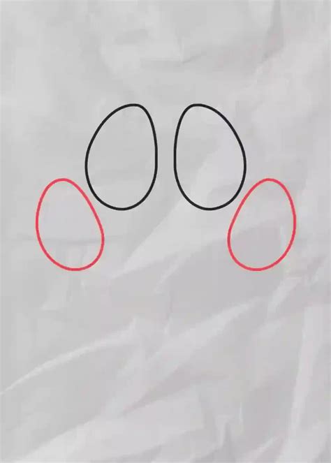 how to draw a dog's paw print