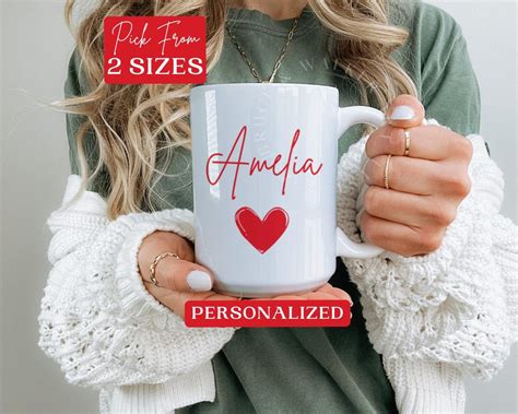 personalized valentine coffee mug custom valentines day mug