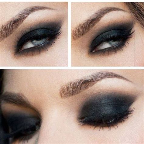 #EyeMakeup Black Eye Makeup, Black Eyeshadow, Goth Makeup, Hair Makeup ...