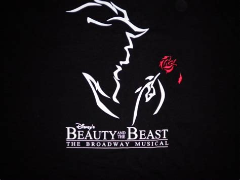 BEAUTY AND THE BEAST SHIRT Broadway musical disney L SALE