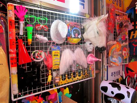 Seoul Korea toy and stationery market colorful costumes ac… | Flickr