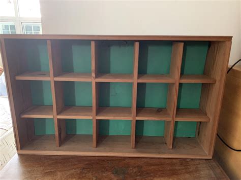 Vintage collectible! Rare WOODEN TOY DISPLAY SHELF! Smurf sets, Rare