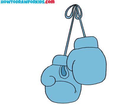 How to Draw Boxing Gloves - Easy Drawing Tutorial For Kids