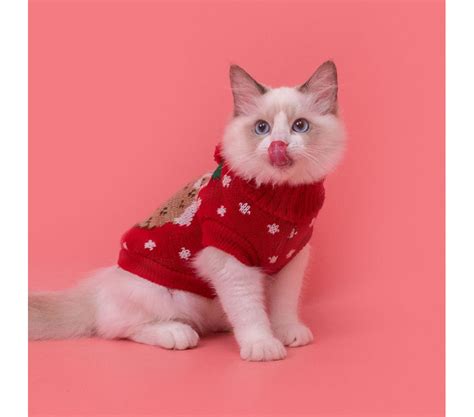 Christmas Warm Knitted Sweater for Cat and Small Dog