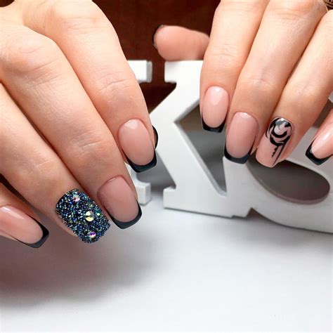 Fantastic Black French Manicure to Try | NailDesignsJournal