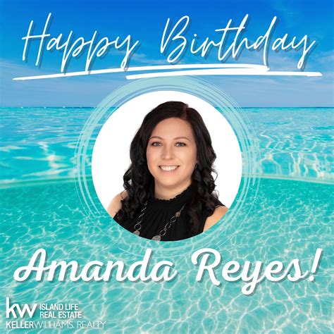 Happy Birthday Amanda Reyes!!! We wish you a wonderful birthday and a